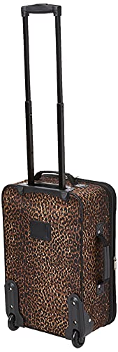 Rockland Fashion Softside Upright Luggage Set, Leopard, 2-Piece (14/19)