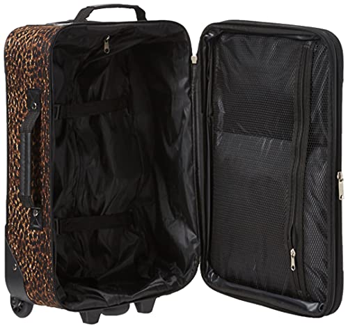 Rockland Fashion Softside Upright Luggage Set, Leopard, 2-Piece (14/19)