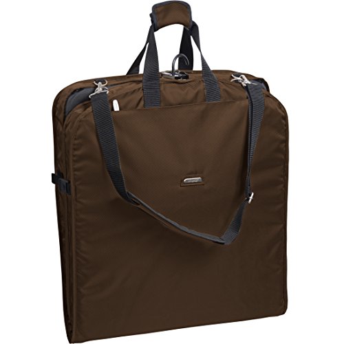 WallyBags 42 Inch Shoulder Strap Garment Bag, Brown, One Size