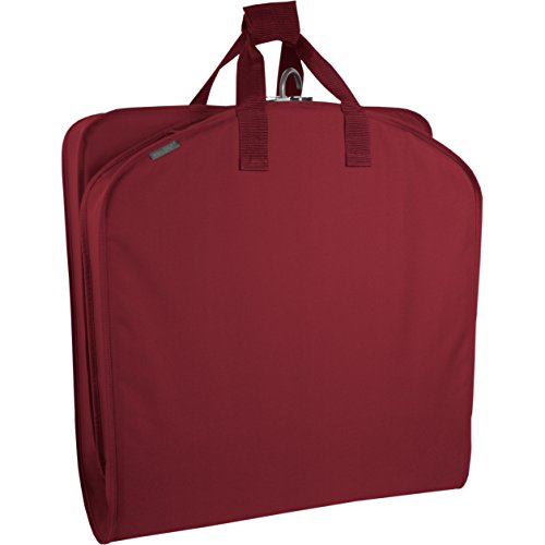 WallyBags 40" Suit Length Garment Bag, Red, 40 inch