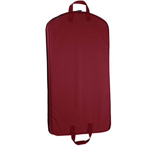 WallyBags 40" Suit Length Garment Bag, Red, 40 inch