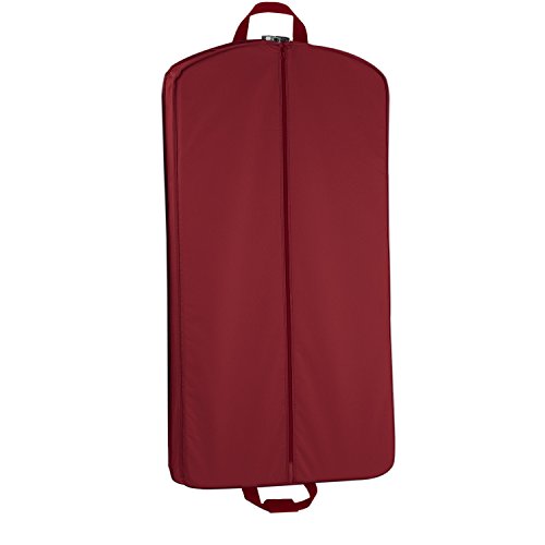WallyBags 40" Suit Length Garment Bag, Red, 40 inch