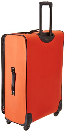American Tourister AT Pops Plus Softside Spinner Wheel Luggage, Orange, 3-Piece Set (21/25/29)