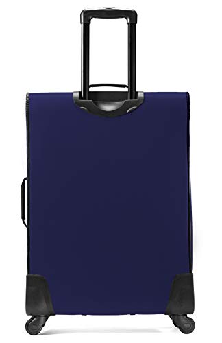 American Tourister AT Pops Plus Softside 3-Piece Spinner Wheel Luggage Set, Navy, (21/25/29)