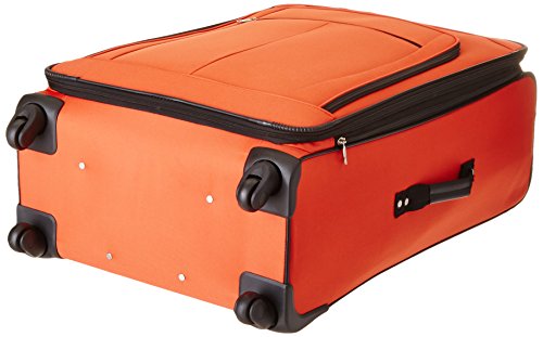 American Tourister AT Pops Plus Softside Spinner Wheel Luggage, Orange, 3-Piece Set (21/25/29)