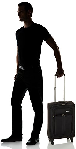 American Tourister Splash LTE Spinner 20 Carry On Luggage, Black