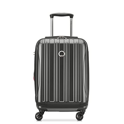 DELSEY Paris Helium Aero Hardside Expandable Luggage with Spinner Wheels, Brushed Charcoal, Carry-On 19 Inch