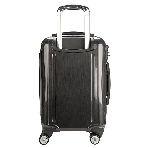 DELSEY Paris Helium Aero Hardside Expandable Luggage with Spinner Wheels, Brushed Charcoal, Carry-On 19 Inch