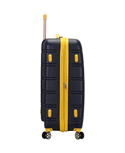 Rockland Melbourne Hardside Expandable Spinner Wheel Luggage, Navy, 3-Piece Set (20/24/28)
