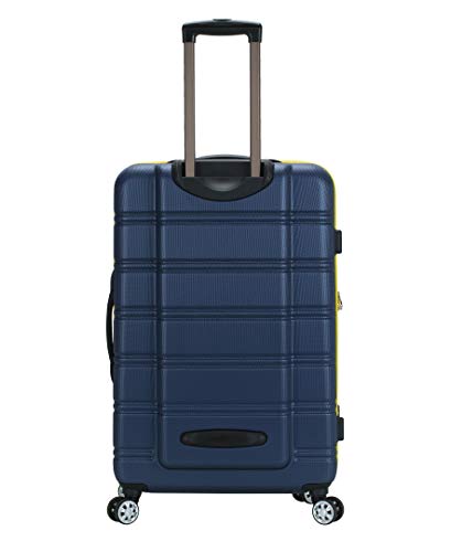 Rockland Melbourne Hardside Expandable Spinner Wheel Luggage, Navy, 3-Piece Set (20/24/28)