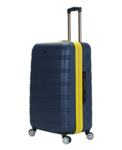 Rockland Melbourne Hardside Expandable Spinner Wheel Luggage, Navy, 3-Piece Set (20/24/28)