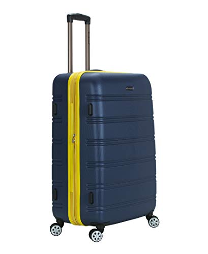 Rockland Melbourne Hardside Expandable Spinner Wheel Luggage, Navy, 3-Piece Set (20/24/28)