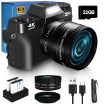 VJIANGER 4K 48MP Camera with WiFi and Flip Screen