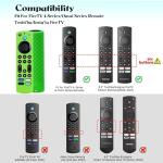 GMXT Remote Cover for Fire Stick 4k+ Max,Toshiba, Insignia Fire Tv Remote Cover, Silicone Case Glow in The Dark (White)