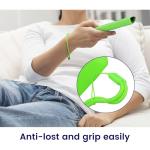 2-Pack Glowing Green + Glow Blue Remote Cover Compatible with Alexa Fire TV Stick 4K Max Remote Controls, Anti-Slip Silicone Protective Case with Lanyard, GITD!