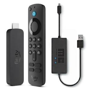 Amazon Fire TV Stick 4K Plus with USB Power Cable (eliminates the need for AC adapter)