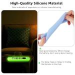 OneBom (2Pcs) Silicone Remote Cover Glow in The Dark for Firetv 4K Max (2nd)/Insignia/Pioneer/Omni (QLED) Series with Lanyard, Lightweight Anti-Slip Shockproof(Glow Green&Glow Blue)