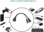 OTG Cable for Fire TV Stick 4K Max/Lite/Cube, Compatible with PlayStation Classic, SNES Mini - Host Micro USB OTG Adapter with Power Passthrough, 2-Pack