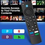 New Replacement Voice Remote Compatible with AMZ Stick (4K, 4K Max, HD, Lite), TV Cube, Fit for Insignia-Toshiba-Pioneer-Smart TVs