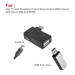 FOHOLA 1 Pack OTG Cable Adapter for Fire TV Stick 4K Max, Micro USB OTG Compatible with Fire TV Storage, Fire Stick Memory Expansion (1)