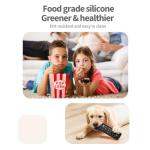 6.4 Inch Silicone Cover Compatible with Fire TV Stick 4K Max 2nd gen 2023 Remote Control Case, Toshiba/Insignia Smart TV Remote Silicone Case Cover Anti-Slip Sleeve with Lanyard (Black)