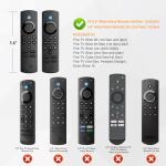 CaseBot Remote Case for Fire TV Stick HD/4K/4K Max (1st Gen)/Fire TV Stick (3rd Gen)/Lite - Anti-Slip Shockproof Silicone Cover for Alexa Voice Remote (2nd & 3rd Generation) (Blue Glow)