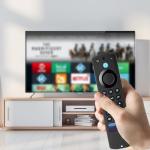 TOKERSE Silicone Remote Case Compatible with Fire Stick 4K Max (2nd Gen)/Toshiba/Insignia/Pioneer TV Alexa Voice Remote Enhanced, Anti Slip Shockproof Protective Cover Sleeve with Lanyard - Black