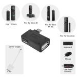 FOHOLA 1 Pack OTG Cable Adapter for Fire TV Stick 4K Max, Micro USB OTG Compatible with Fire TV Storage, Fire Stick Memory Expansion (1)