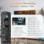 Replacement Remote Control Compatible with Fire Smart TV Stick 4K Max, for Insignia TV FireStick Remote (2nd Gen/3rd Gen/4K/Lite/4K Max)/TVs Cube with Voice Control