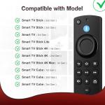 Replacement Voice Remote Fit for Fire-Series TV Cube, TV Stick 4K/4K Max/Lite/HD, Stick (2nd Gen/3rd Gen), Smart TV 3rd Gen, for Hisense-Insignia-Toshiba-Pioneer-Fire-Smart-TVs