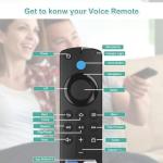 Apexnark Replacement Voice Remote Control for Fire TV Stick (3rd, 4K, Max, Lite) & Fire TV Cube (1st, 2nd) – Also Compatible with Select Pioneer Televisions and with Sharp Smart TVs