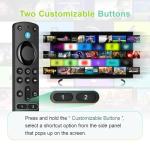 Replacement Remote Control Compatible with Fire Smart TV Stick 4K Max, for Insignia TV FireStick Remote (2nd Gen/3rd Gen/4K/Lite/4K Max)/TVs Cube with Voice Control