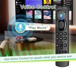 Replacement Remote Control Compatible with Fire Smart TV Stick 4K Max, for Insignia TV FireStick Remote (2nd Gen/3rd Gen/4K/Lite/4K Max)/TVs Cube with Voice Control