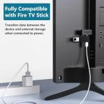 OTG Cable Adapter for Fire Stick 4K Max (3-Pack) – Expand Memory & Connect USB Devices to Fire TV Stick, Android Tablets & More