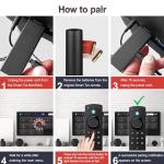 Replacement Voice Remote Fit for Fire-Series TV Cube, TV Stick 4K/4K Max/Lite/HD, Stick (2nd Gen/3rd Gen), Smart TV 3rd Gen, for Hisense-Insignia-Toshiba-Pioneer-Fire-Smart-TVs