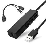 OTG Cable for Fire TV Stick (4K, Lite, Max, Cube) - USB Ethernet Adapter with Hub to Add Storage, Keyboard, Bluetooth