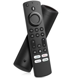 Replacement Voice Remote Control for All Fire-Series, TV Cube(1st/2nd/3rd Gen)/Stick, Fit for Stick 4K Max/4K (1st/2nd Gen), Stick (2nd/3rd Gen)/Lite/HD, for All TCL-Insignia-Toshiba-Pioneer Series
