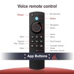Replacement Voice Remote Fit for Fire-Series TV Cube, TV Stick 4K/4K Max/Lite/HD, Stick (2nd Gen/3rd Gen), Smart TV 3rd Gen, for Hisense-Insignia-Toshiba-Pioneer-Fire-Smart-TVs