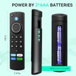 Compatible with Fire TV Remote Replacement with Voice Control - for Fire TV/Fire Stick (HD/Lite/4K/4K Max), Smart TVs(1st / 2nd / 3rd Gen), and Amazon TV remotes for TV Cubes.