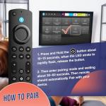 Replacement Voice Remote for FireSeries TV Stick 4K MAX/4K (1st/2nd Gen), TV Stick (2nd Gen/3rd Gen)/Lite/HD, TV Cube (1st/2nd/3rd Gen), Fire-Smart-TV (3rd Gen), for Some Hisense/Toshiba/Omin TV