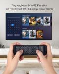 iPazzPort Wireless Keyboard for Fire Stick & Fire TV | Bluetooth Mini Keyboard with Voice Remote Case,Compatible with 4K Max/TV Cube, Insignia/Toshiba/Pioneer Smart TVs