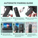 Compatible with Fire TV Remote Replacement with Voice Control - for Fire TV/Fire Stick (HD/Lite/4K/4K Max), Smart TVs(1st / 2nd / 3rd Gen), and Amazon TV remotes for TV Cubes.