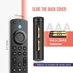 Replacement Voice Remote for FireSeries TV Stick 4K MAX/4K (1st/2nd Gen), TV Stick (2nd Gen/3rd Gen)/Lite/HD, TV Cube (1st/2nd/3rd Gen), Fire-Smart-TV (3rd Gen), for Some Hisense/Toshiba/Omin TV