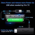 IBERLS USB Power Cable Adapter Compatible with All Fire TV Sticks, Support 4K Video, Eliminating AC Outlet Decluttering Messy Cords, Latest Generation 2000mAh Advanced Charger Cord