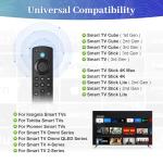 Replacement Voice Remote Control Fit for Fire Smart TVs Stick, TV Cube, TV Lite, Stick 4K/4K Max (1st / 2nd Gen), and Fit for All Insignia, Toshiba, Pioneer Smart TV