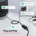 UGREEN Ethernet Adapter for Fire TV Stick, Micro USB to Ethernet Adapter with 3.3 ft Cable & Power Cord, Compatible for Fire Stick Basic/2nd/4k/Lite, Chromecast 1/2/3/Ultra/Audio, Plug & Play, 100Mbps