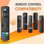 Replacement-Voice-Remote Fit for Fire-Smart TV Stick/TV Cube, Stick 4K/4K Max(1st / 2nd Gen), Stick HD/Lite, Smart TV 3rd Gen, Compatible with Insignia/Pioneer Smart TVs