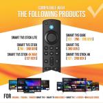 Replacement Voice Remote Control Fit for All Fire-Series, for Stick 4K Max/4K (1st/2nd Gen) & All Fire-TCL TVs Cube, TVs Stick (2nd/3rd Gen)/Lite/HD, and for Insignia Pioneer HD Omni Series