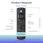Replacement Voice Remote Control Fit for Fire Smart TVs Stick, TV Cube, TV Lite, Stick 4K/4K Max (1st / 2nd Gen), and Fit for All Insignia, Toshiba, Pioneer Smart TV