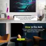 (2 Pack) Fire Stick Remote Cover 3rd Gen with Alexa Voice Remote,Fire TV Remote Cover Glow in The Dark, Anti Slip Shockproof Silicone Protective Case with Lanyard(Glow Yellow&Not Glow Rose Red)